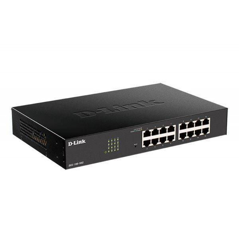 D-Link DGS-1100-16V2/A2A Настраиваемый L2 коммутатор c 16 портами 10/100/1000Base-T