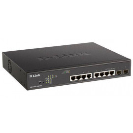 D-Link DGS-1100-10MPPV2/A3A Настраиваемый L2 коммутатор с 8 портами 10/100/1000Base-T и 2 портами 1000Base-X SFP