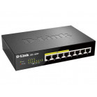 D-Link DGS-1008P/F3A Неуправляемый коммутатор с 8 портами 10/100/1000Base-T (4 порта PoE 802.3af/at, PoE-бюджет 60 Вт)