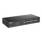 D-Link DGS-1016D/J1A Неуправляемый коммутатор с 16 портами 10/100/1000Base-T и DIP-переключателем