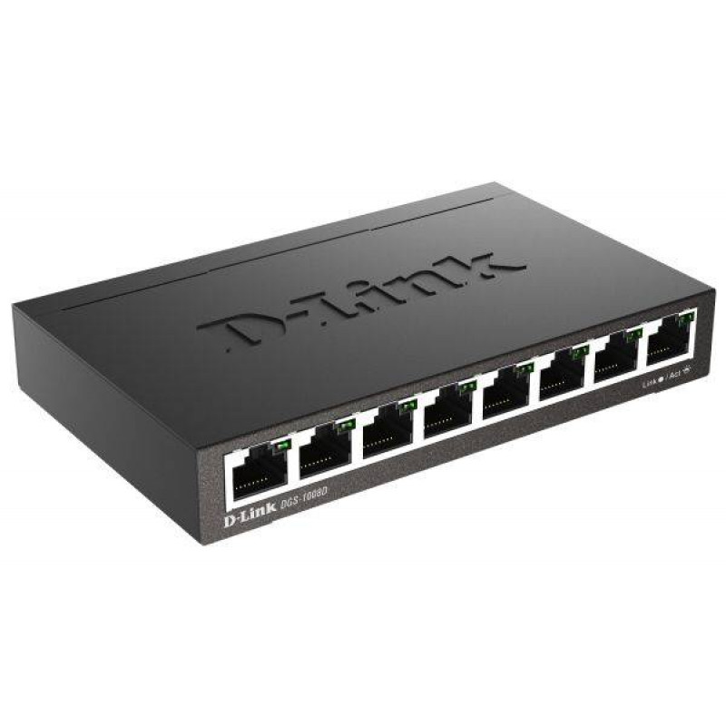 D-Link DGS-1008D/R1A Неуправляемый коммутатор с 8 портами 10/100/1000Base-T