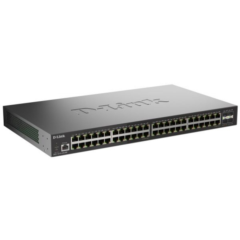 D-Link DGS-1210-52X/ME/C1A Управляемый L2 коммутатор с 48 портами 10/100/1000Base-T и 4 портами 10GBase-X SFP+
