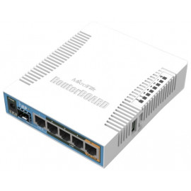 Роутер беспроводной MikroTik hAP ac (RB962UIGS-5HACT2HNT) AC1750 10/100/1000BASE-TX/SFP белый