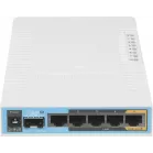 Роутер беспроводной MikroTik hAP ac (RB962UIGS-5HACT2HNT) AC1750 10/100/1000BASE-TX/SFP белый