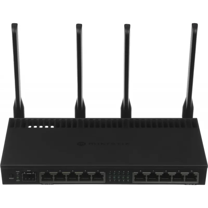 Роутер беспроводной MikroTik RB4011iGS+5HacQ2HnD-IN AC2000 10/100/1000BASE-TX/SFP+ черный