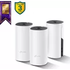 Бесшовный Mesh роутер TP-Link Deco M4 (DECO M4(3-PACK)) AC1200 10/100/1000BASE-TX белый (упак.:3шт)