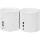 Бесшовный Mesh роутер TP-Link Deco X60(2-Pack) AX5400 10/100/1000BASE-TX белый (упак.:2шт)