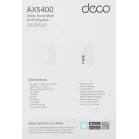 Бесшовный Mesh роутер TP-Link Deco X60(2-Pack) AX5400 10/100/1000BASE-TX белый (упак.:2шт)