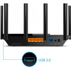 Роутер беспроводной TP-Link Archer AX73 AX5400 10/100/1000BASE-TX черный