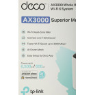 Бесшовный Mesh роутер TP-Link Deco X55 (DECO X55(3-PACK)) AX3000 10/100/1000BASE-TX белый (упак.:1шт)