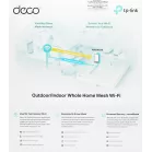 Бесшовный Mesh роутер TP-Link Deco X50-Outdoor(1-pack) AX3000 1000BASE-T белый