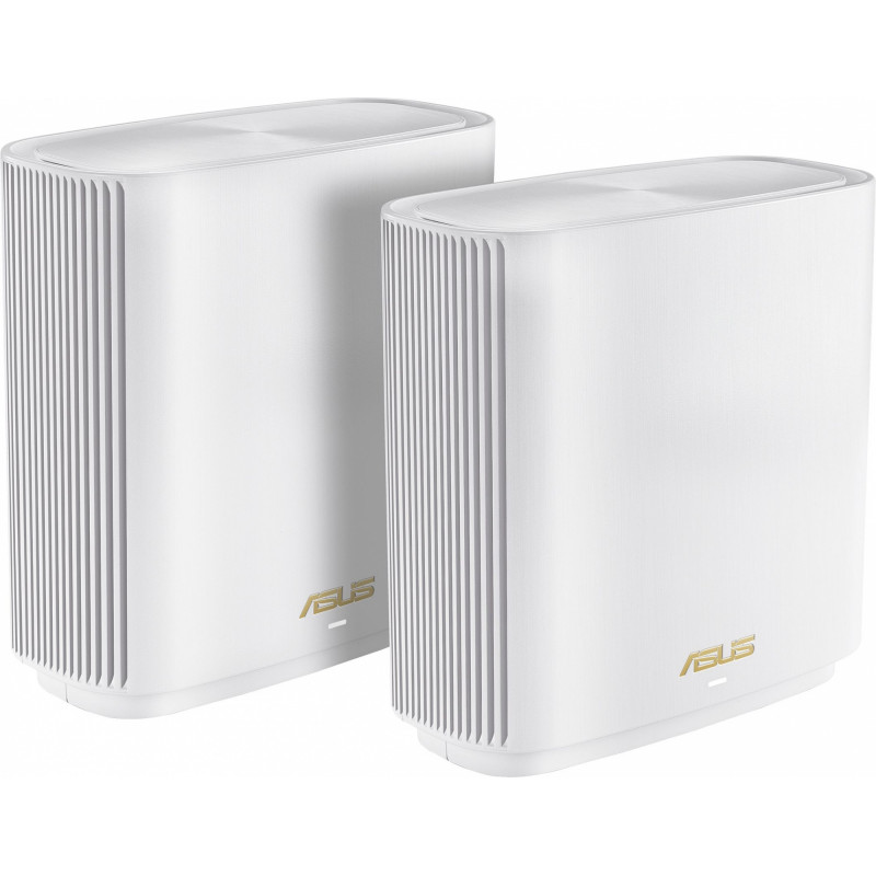 Бесшовный Mesh роутер Asus ZenWiFi XT9 (W-2-PK) AX7800 10/100/1000/2500BASE-T белый (упак.:2шт)