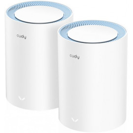 Бесшовный Mesh роутер Cudy M1200 (M1200(2-PACK)) AC1200 10/100BASE-TX белый (упак.:2шт)