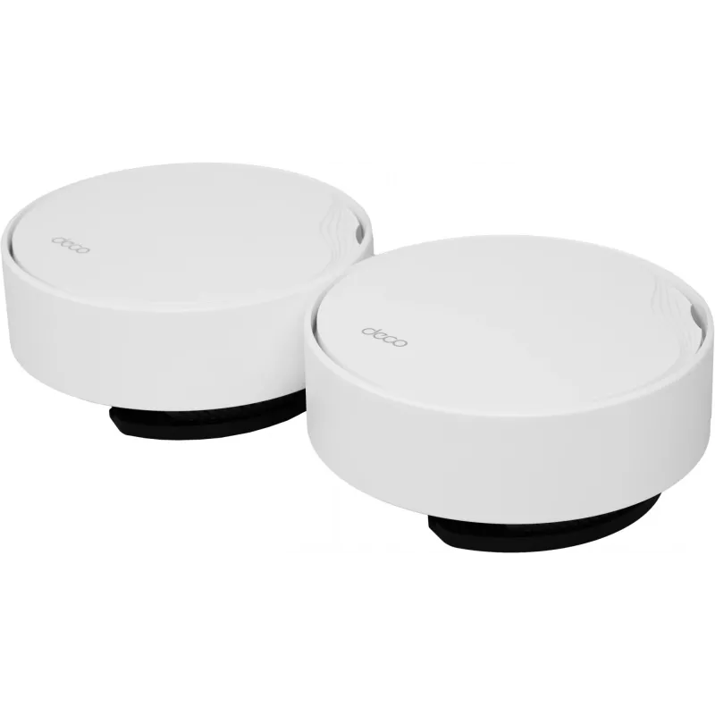 Бесшовный Mesh роутер TP-Link Deco X50-PoE (DECO X50-POE(2-PACK)) AX3000 1000/2500BASE-T белый (упак.:2шт)