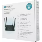 Роутер беспроводной Origo OWR1530AXG (OWR1530AXG/A1A) AX1500 10/100/1000BASE-T черный