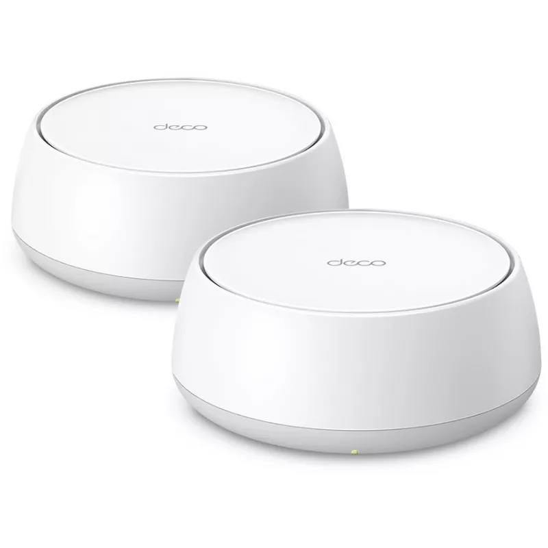 Бесшовный Mesh роутер TP-Link Deco BE25 (DECO BE25(2-PACK)) BE3600 100/1000/2500BASE-T белый (упак.:2шт)