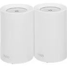 Бесшовный Mesh роутер TP-Link Deco BE65 Pro (DECO BE65 PRO(2-PACK)) BE9300 100/1000/2500/5000BASE-T белый (упак.:2шт)