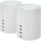 Бесшовный Mesh роутер Cudy M1500 (M1500(2-PACK)) AX1500 10/100/1000BASE-TX белый (упак.:2шт)