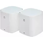 Бесшовный Mesh роутер Netis Neme X30S (NEME X30S (2 PACK)) AX3000 10/100/1000BASE-TX белый (упак.:2шт)