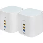 Бесшовный Mesh роутер Netis Neme X30S (NEME X30S (2 PACK)) AX3000 10/100/1000BASE-TX белый (упак.:2шт)