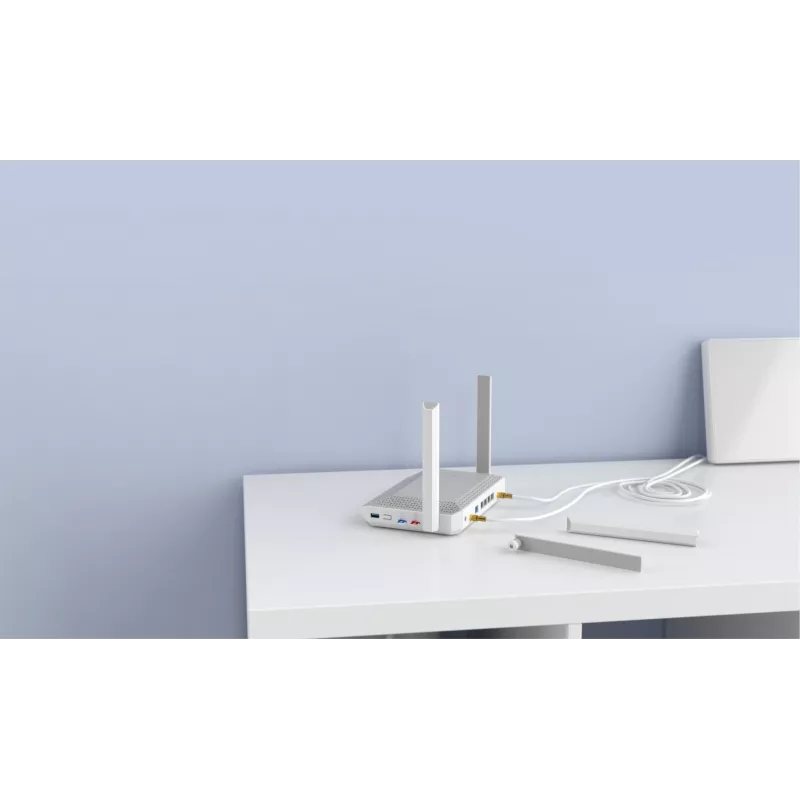 Роутер беспроводной Keenetic Netcraze Hopper 4G+ (NC-2312) AX3000 10/100/1000BASE-TX/4G cat.6 белый