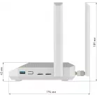 Роутер беспроводной Keenetic Netcraze Hero 5G (NC-4110) AX3000 10/100/1000/2500BASE-TX/4G cat.12 белый