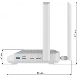 Роутер беспроводной Keenetic Netcraze Hero 5G (NC-4110) AX3000 10/100/1000/2500BASE-TX/4G cat.12 белый
