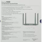 Роутер беспроводной Netis N3D AC1200 10/100BASE-TX черный