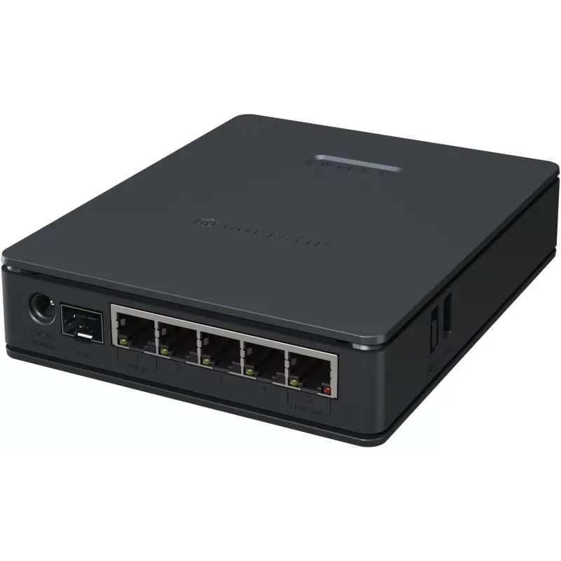 Роутер беспроводной MikroTik hAP ax S (E62IUGS-2AXD5AXT) AX3000 10/100/1000BASE-TX черный