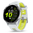 Смарт-часы Garmin Forerunner 970 белый, титановый безель, бело-желтый ремешок 47мм