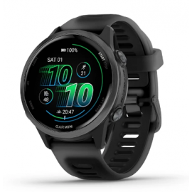 Смарт-часы Garmin Forerunner 570 черный, темно-серый безель, черный ремешок 42мм
