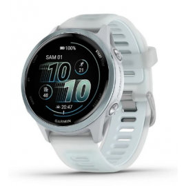 Смарт-часы Garmin Forerunner 570 белый, голубой безель, бело-голубой ремешок 42мм