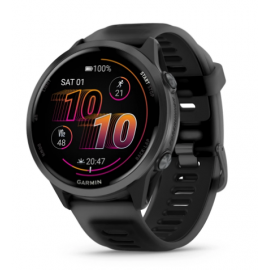 Смарт-часы Garmin Forerunner 570 черный, темно-серый безель, черный ремешок 47мм