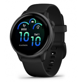 Смарт-часы Garmin Vivoactive 6 черный, черный ремешок 42,2мм
