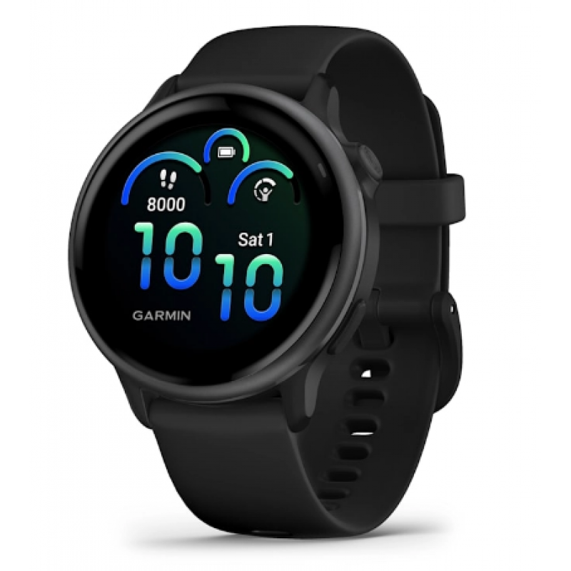 Смарт-часы Garmin Vivoactive 6 черный, черный ремешок 42,2мм