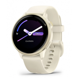 Смарт-часы Garmin Vivoactive 6 золотистый, ремешок слоновая кость 42,2мм