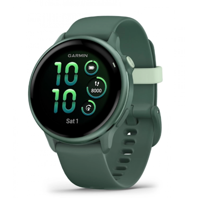 Смарт-часы Garmin Vivoactive 6 зеленый, зеленый ремешок 42,2мм