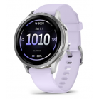 Смарт-часы Garmin Venu 4 серебристый, фиолетовый ремешок 41мм