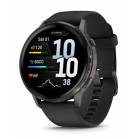 Смарт-часы Garmin Venu 4 черный, черный ремешок 45мм