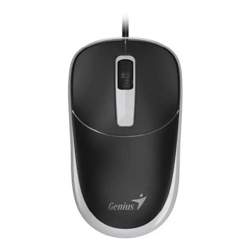 Мышь Проводная Genius DX-123 Black+Grey,1200 dpi,USB,ergonomic 