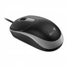 Мышь Проводная Genius DX-123 Black+Grey,1200 dpi,USB,ergonomic 