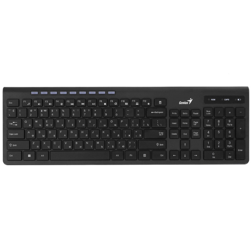 Клавиатура Беспроводная  Genius SlimStar 7250BT Black