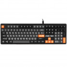 Клавиатура проводная игровая DEFENDER  Atomic Force GK-005 RU,чер/сер,108кн+FN,радуж,1.5м 