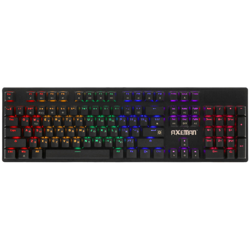 Клавиатура механическая DEFENDER Axeman GK-302 (Головорез) RU,Rainbow