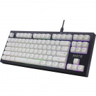 Клавиатура проводная игровая DEFENDER Harpie GK-401 RU,чер/бел,87кн+FN,радуж,1.5м
