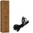 Коврик игровой DEFENDER черный L Light 350*300*4 мм, RGB 