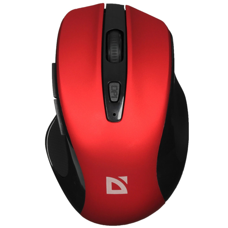 Мышь беспроводная оптическая DEFENDER Prime MB-053 красный,6D,800-1600dpi,бесшумн