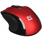 Мышь беспроводная оптическая DEFENDER Prime MB-053 красный,6D,800-1600dpi,бесшумн