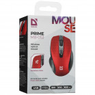 Мышь беспроводная оптическая DEFENDER Prime MB-053 красный,6D,800-1600dpi,бесшумн