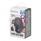 Мышь беспроводная оптическая DEFENDER Tiana MB-055 черный,3D,1000dpi,бесшумн 